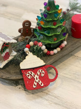 Load image into Gallery viewer, Candy Cane Mug Wood Bead Garland