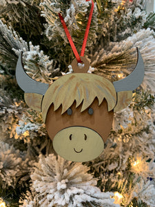 DIY Highland Cow Ornament