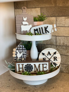 Farmhouse Tiered Tray DIY Kit